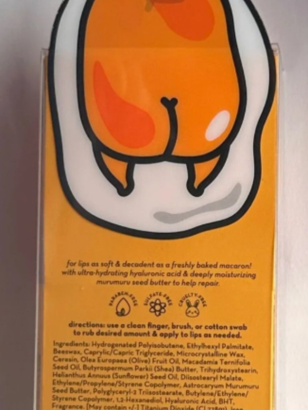 The Crème Shop x Gudetama Pineapple Sherbet Macaron Lip Balm Limited Edition - Picture 3 of 5